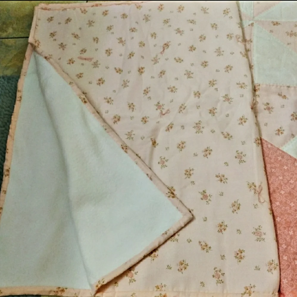 Baby Girl Crib Set Quilted Crib Set Shabby Chic. C